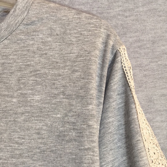 FLORA NIKROOZ  Lace Trimmed Super Soft Comfy Elevated Sweatshirt - Picture 11 of 16